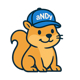 Andy the squirrel, mascot for NDlexicon